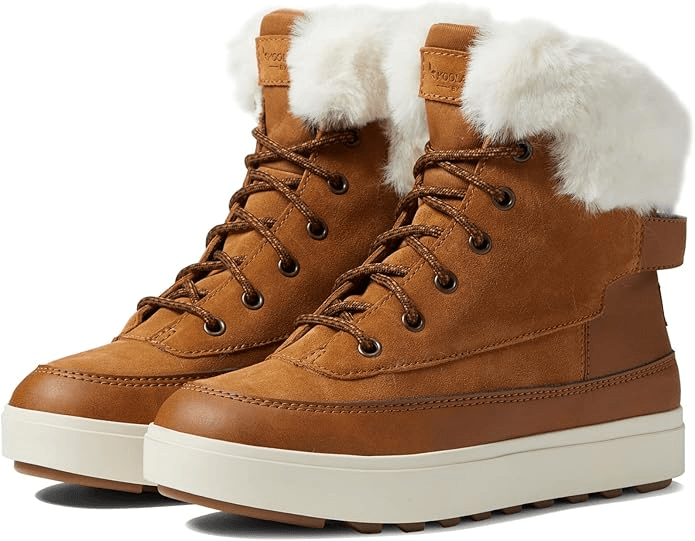UGG Ryanna Waterproof Faux Fur Boots Logo