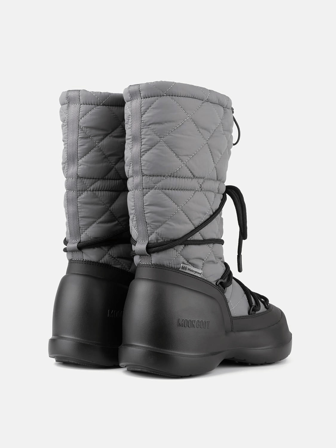 Mezzaluna Quilted Fur Moon Boots Logo