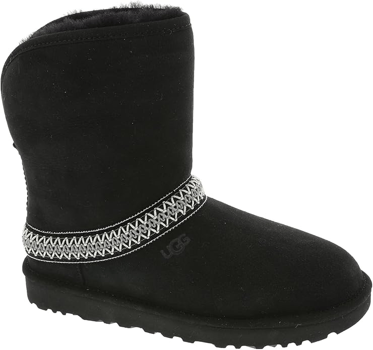 UGG Classic Short Crescent Fashion Boots Logo