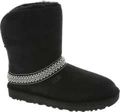 UGG Classic Short Crescent Fashion Boots Logo