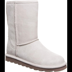 BEARPAW Elle Short : The Genuine Bearpaw White Fur Boots Logo